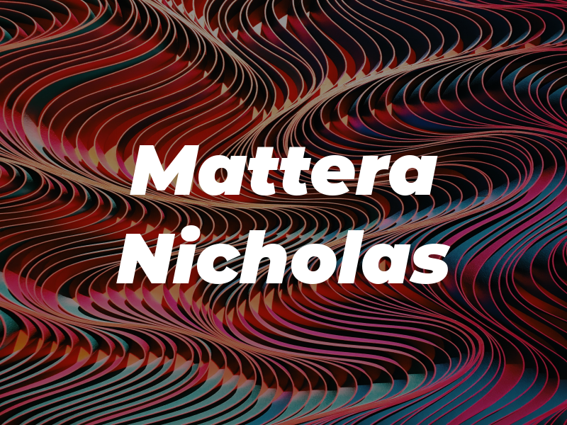 Mattera Nicholas