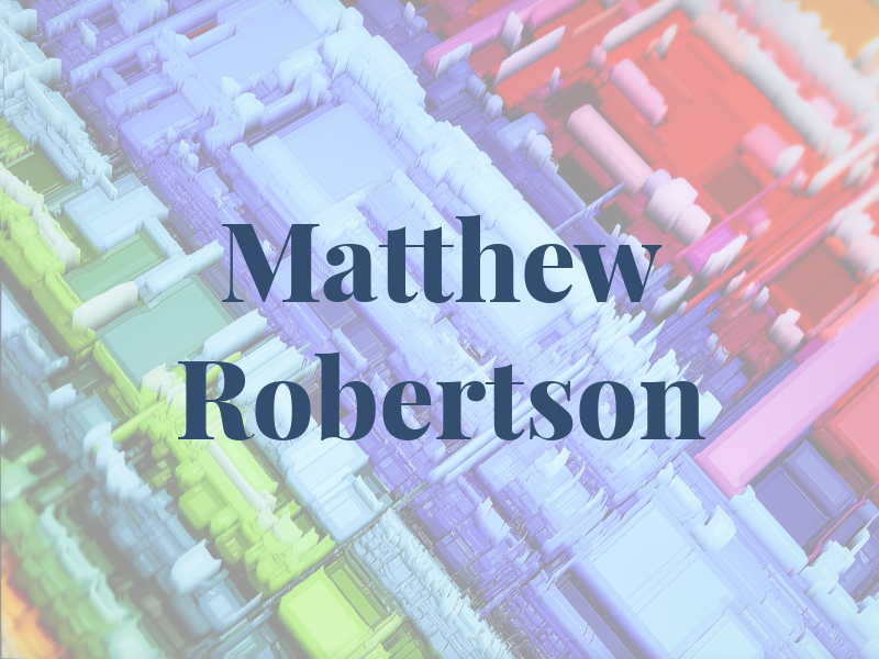 Matthew Robertson