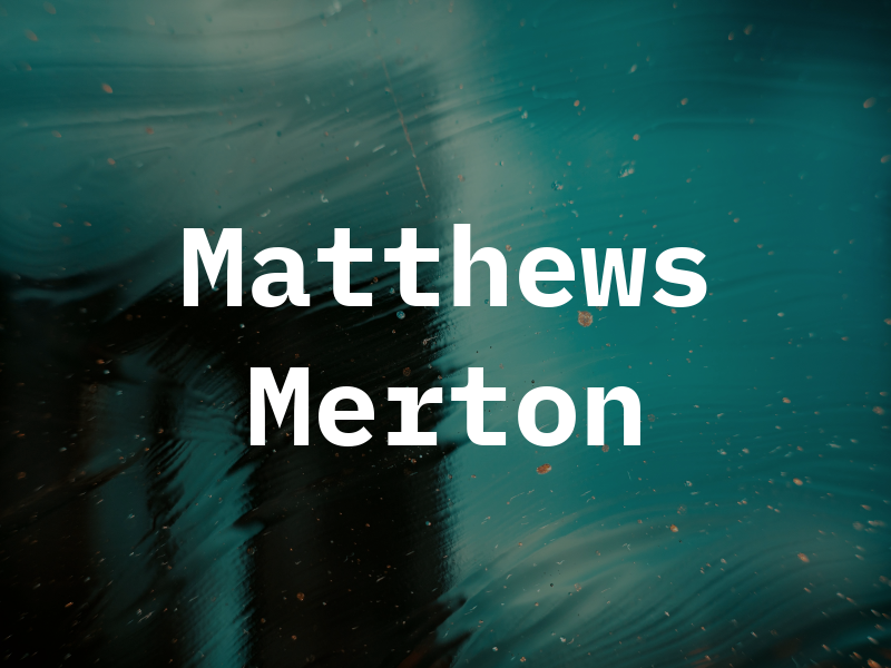 Matthews Merton