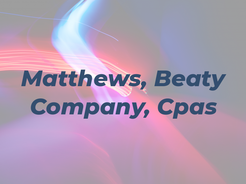 Matthews, Beaty & Company, Cpas