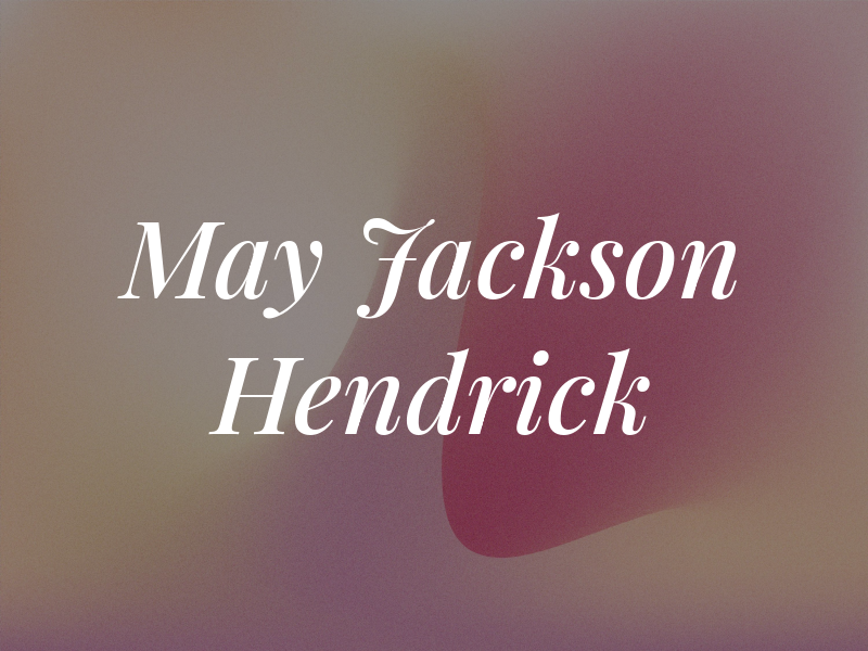 May Jackson Hendrick