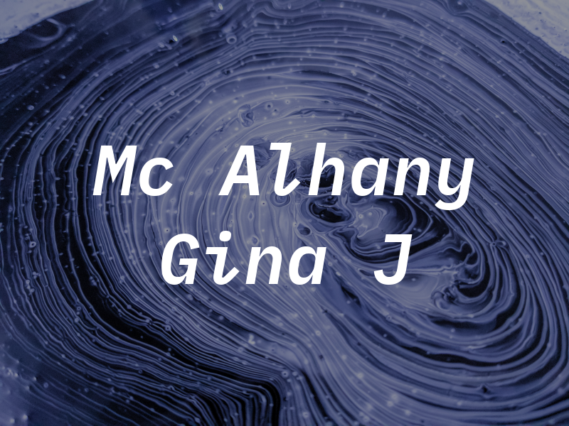 Mc Alhany Gina J