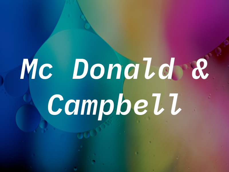 Mc Donald & Campbell