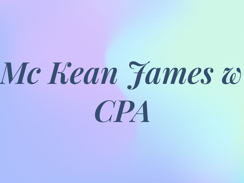 Mc Kean James w CPA