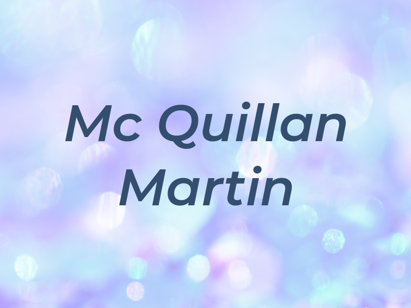 Mc Quillan Martin