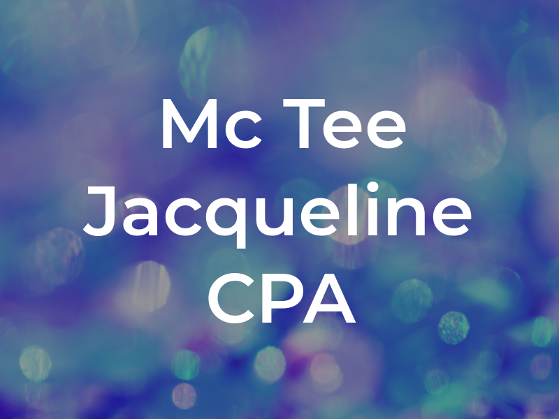 Mc Tee Jacqueline CPA