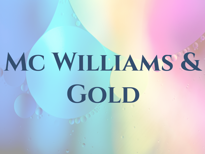 Mc Williams & Gold