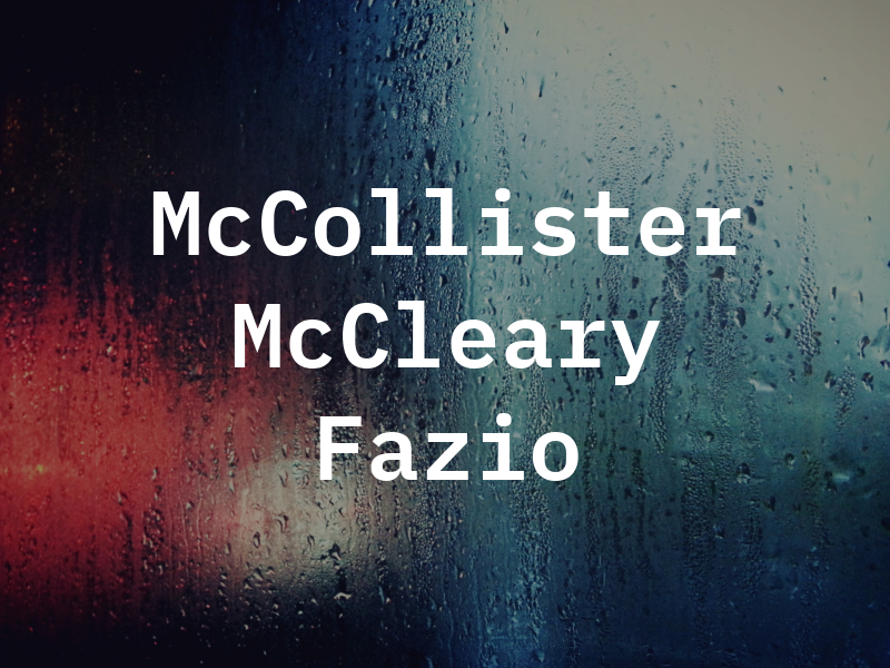 McCollister McCleary & Fazio