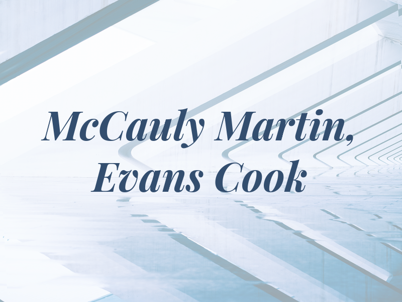 McCauly , Martin, Evans & Cook