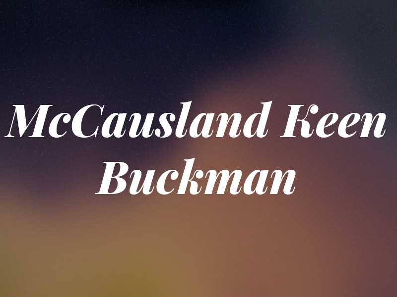McCausland Keen + Buckman