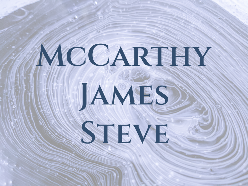 McCarthy James Steve