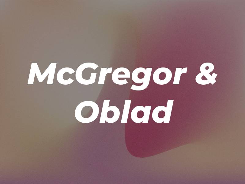McGregor & Oblad