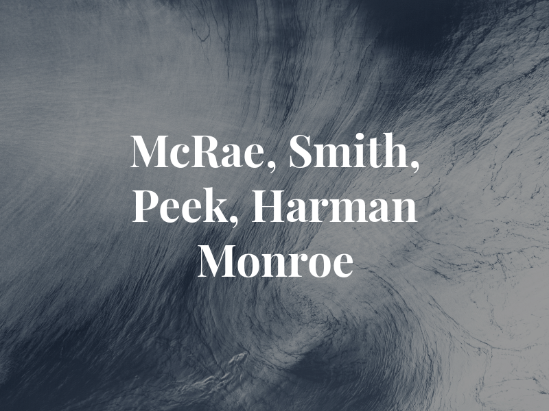 McRae, Smith, Peek, Harman & Monroe