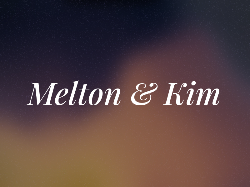 Melton & Kim