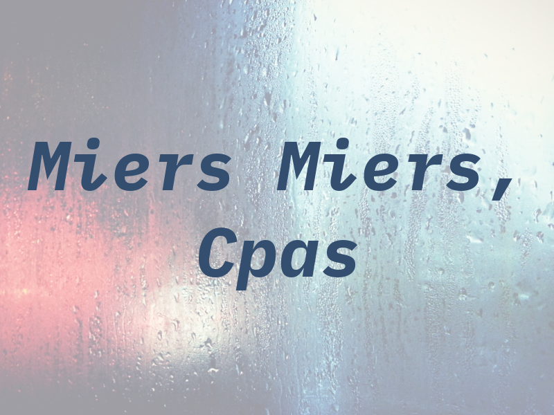 Miers & Miers, Cpas