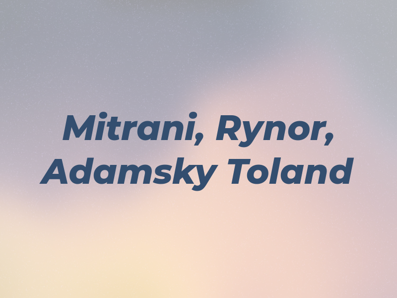 Mitrani, Rynor, Adamsky & Toland