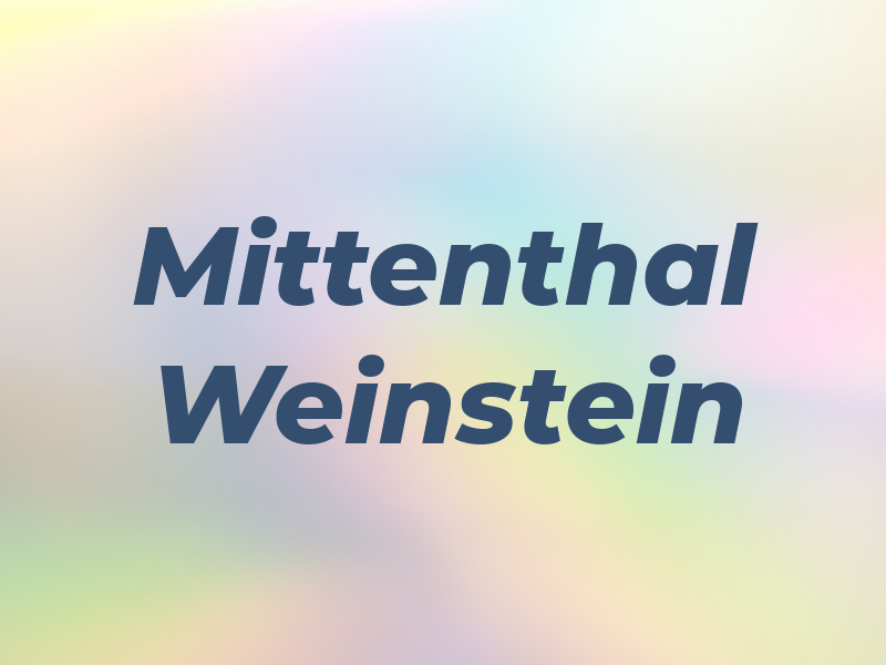 Mittenthal Weinstein