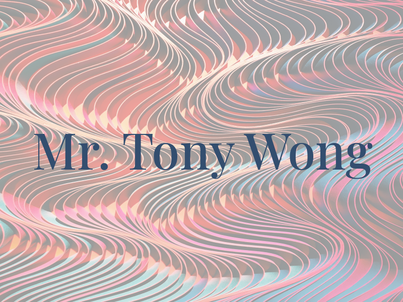 Mr. Tony Wong