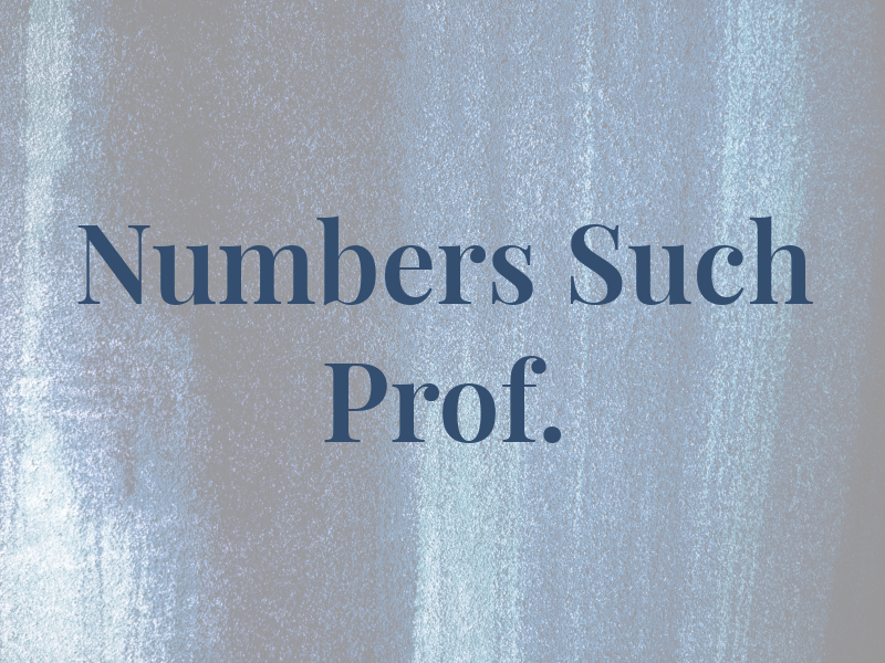 Numbers & Such Prof.