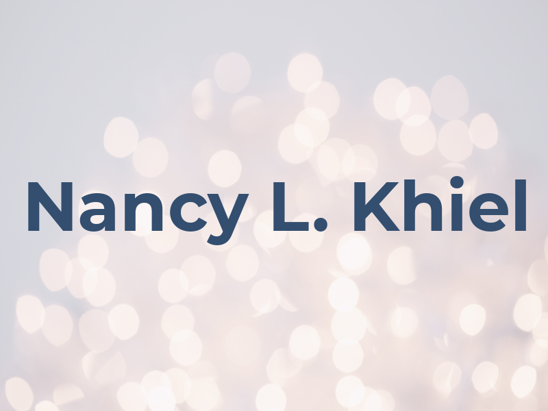 Nancy L. Khiel