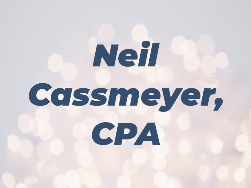 Neil Cassmeyer, CPA