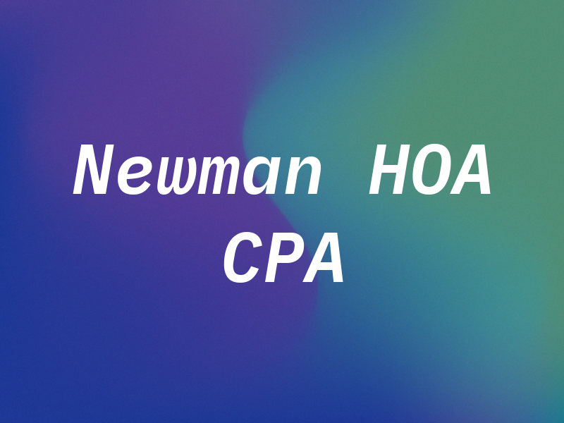 Newman HOA CPA