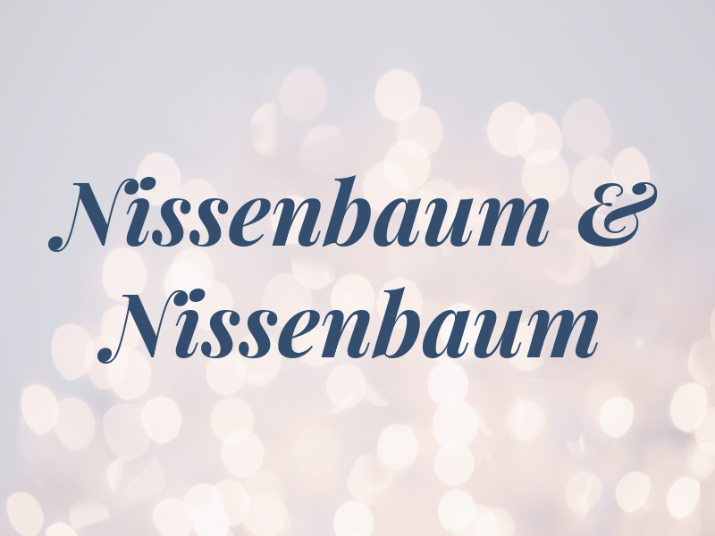 Nissenbaum & Nissenbaum