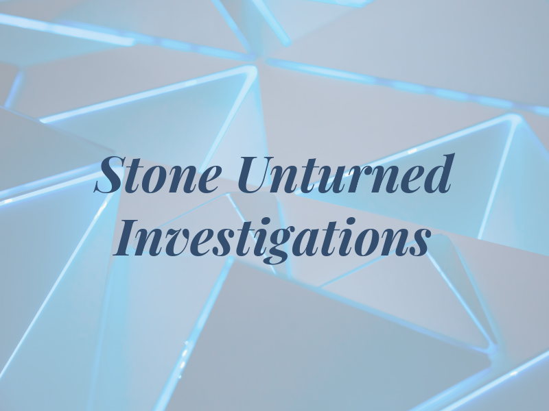 No Stone Unturned Investigations