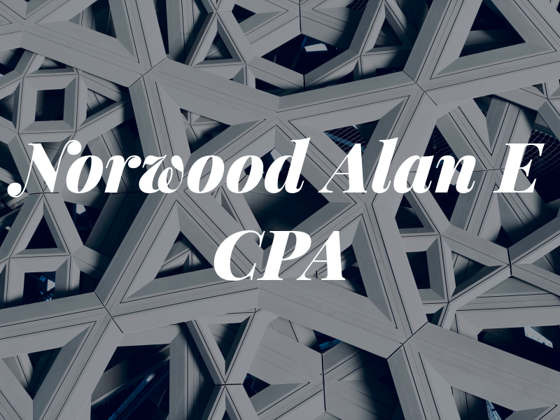 Norwood Alan E CPA