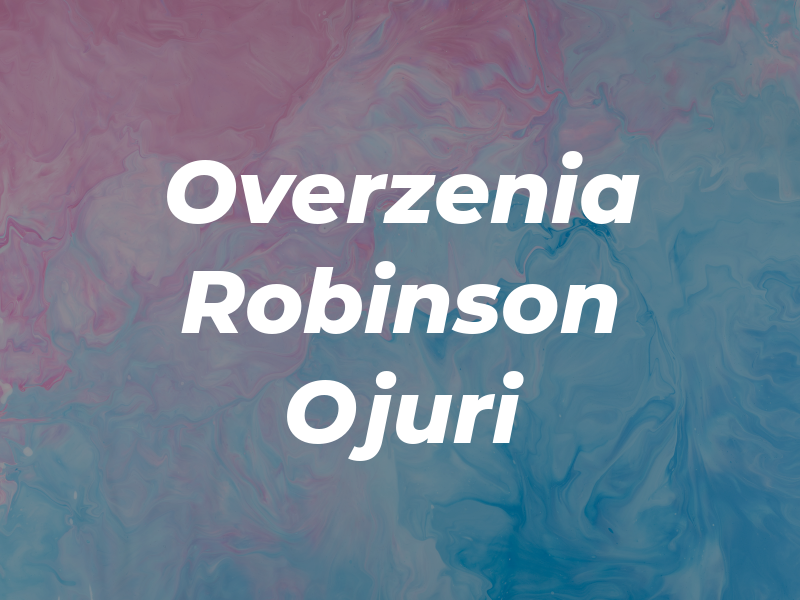 Overzenia Robinson Ojuri