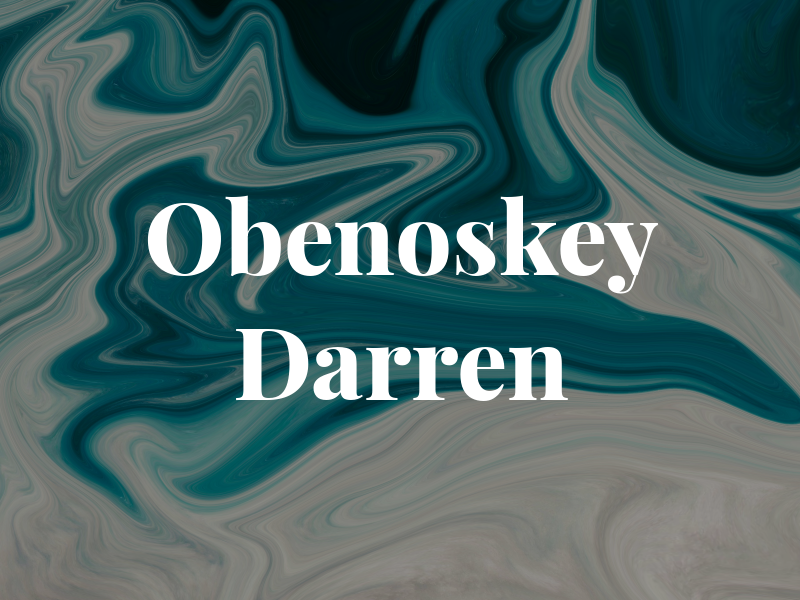 Obenoskey Darren