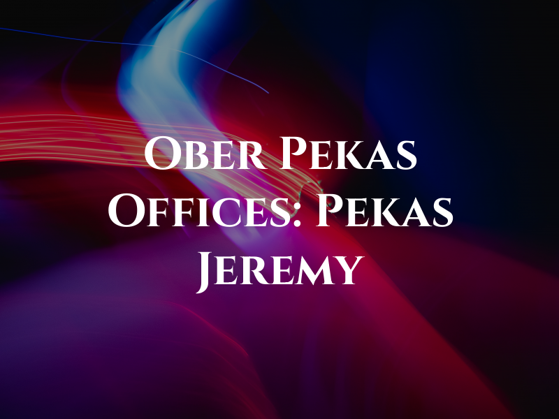 Ober & Pekas Law Offices: Pekas Jeremy