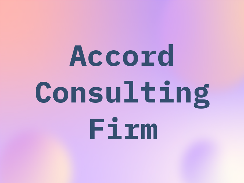 One Accord Consulting Firm