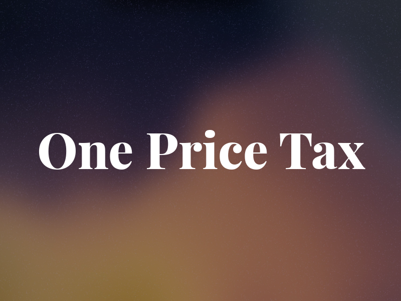 One Price Tax