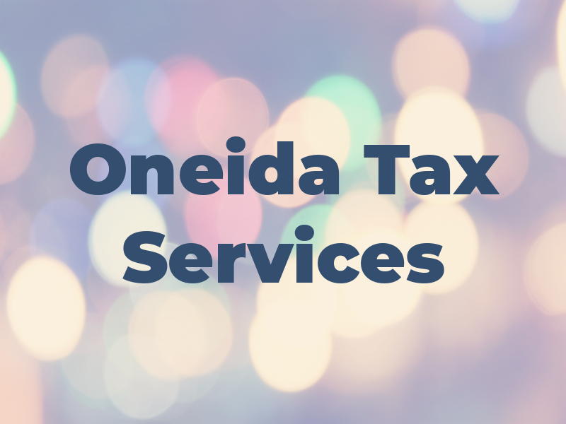 Oneida Tax Services