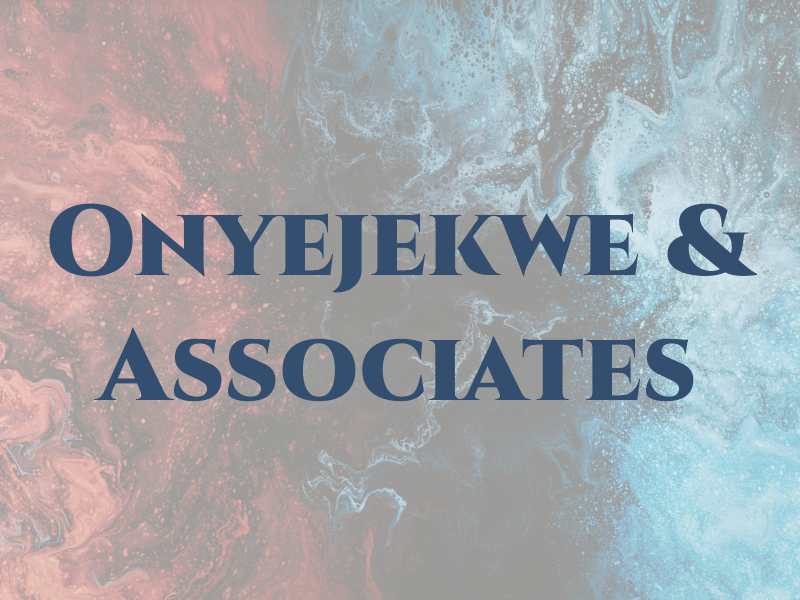 Onyejekwe & Associates