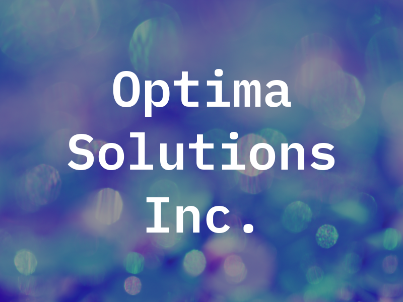 Optima TAX Solutions Inc.