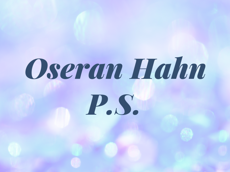 Oseran Hahn P.S.