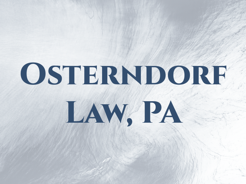 Osterndorf Law, PA
