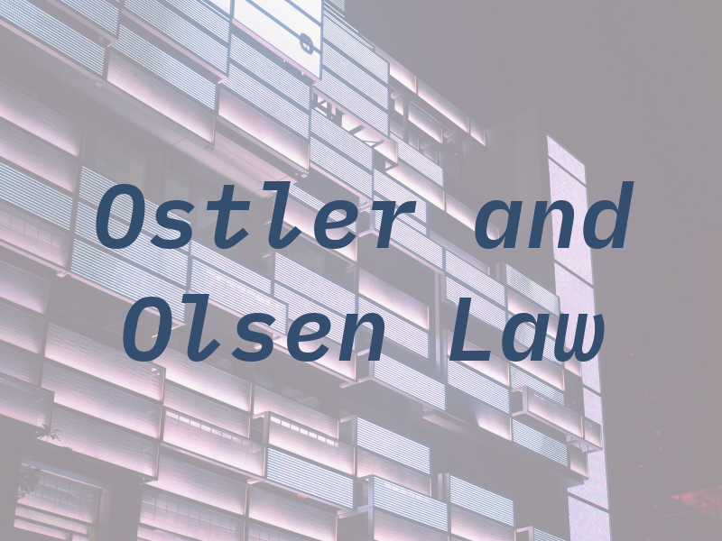 Ostler and Olsen Law