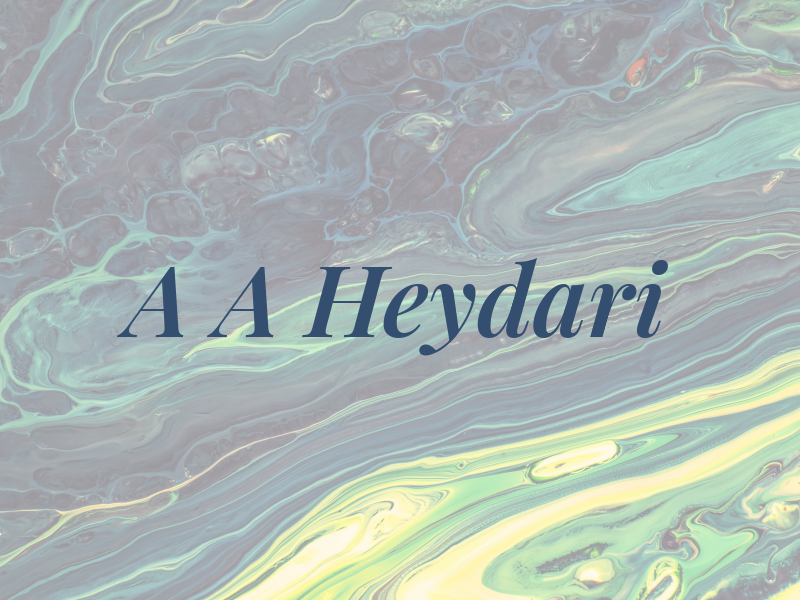 A A Heydari