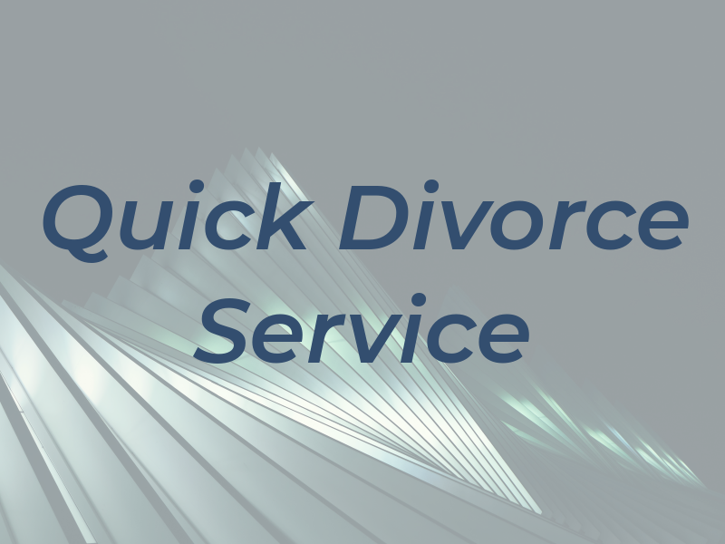A Quick Divorce Service
