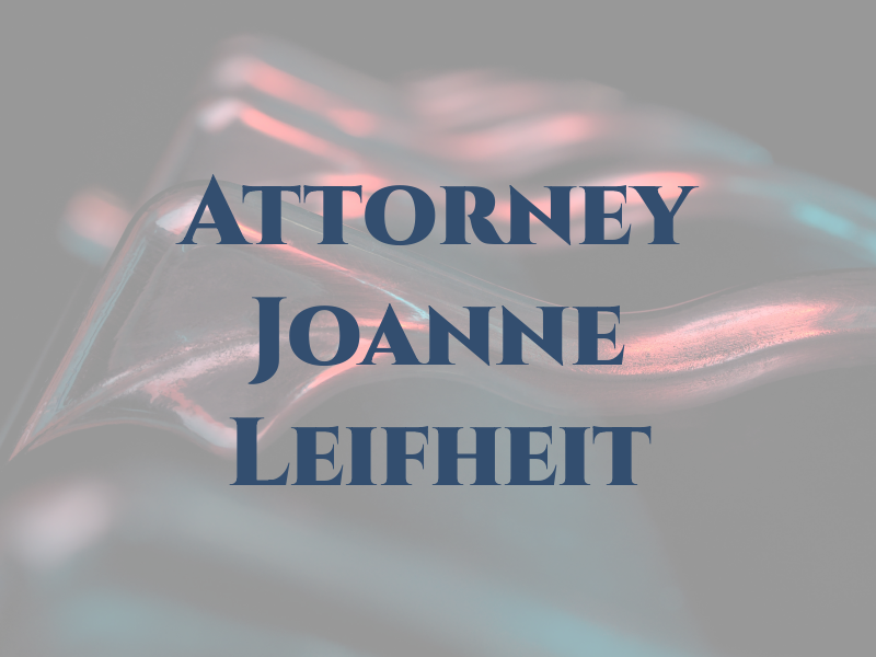 Attorney Joanne Leifheit