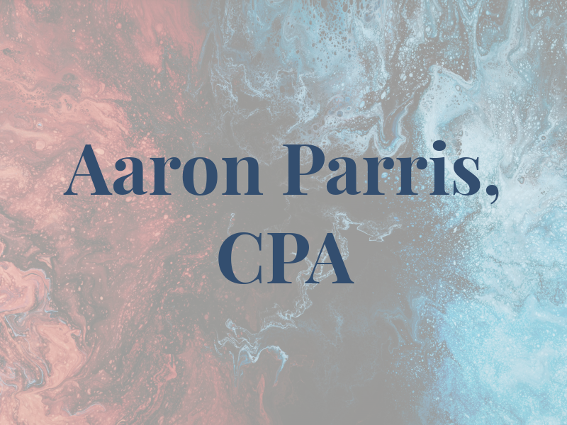 Aaron Parris, CPA