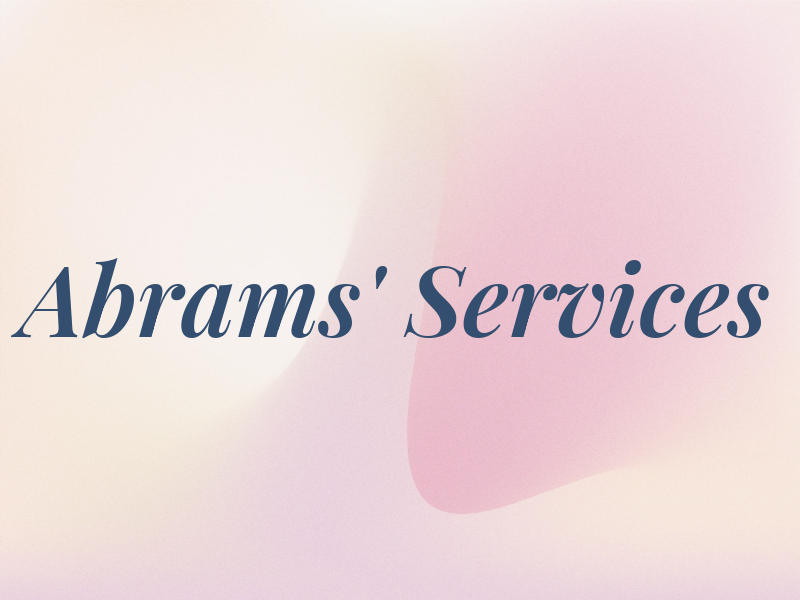 Abrams' Services