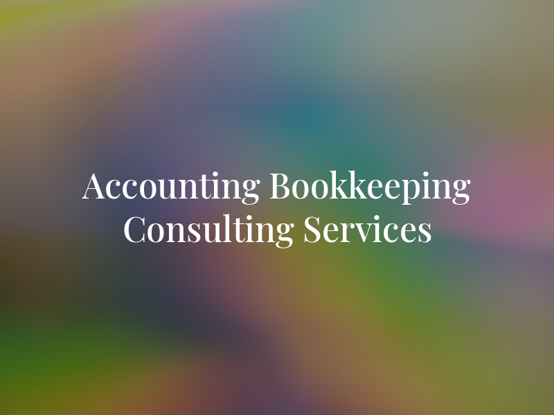 Accounting & Bookkeeping Consulting Services