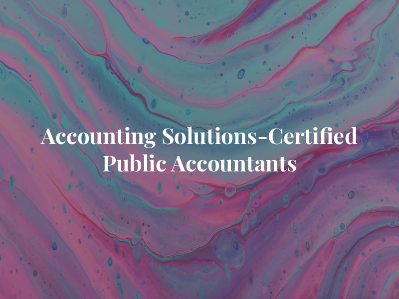 Accounting & Tax Solutions-Certified Public Accountants