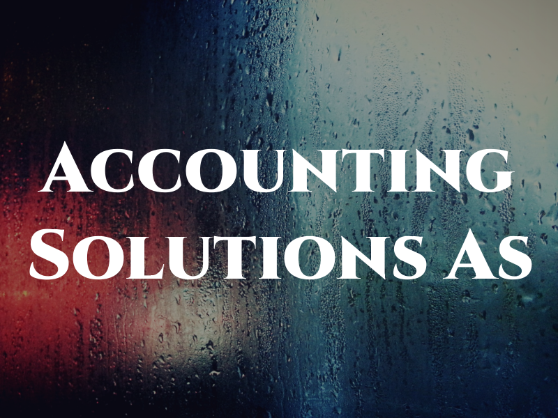 Accounting Solutions As