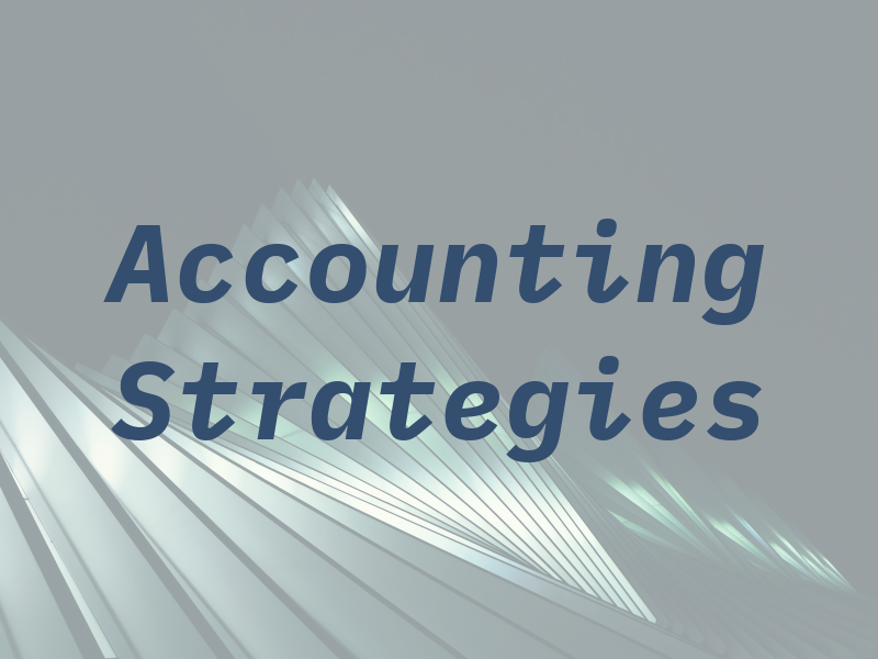 Accounting Strategies