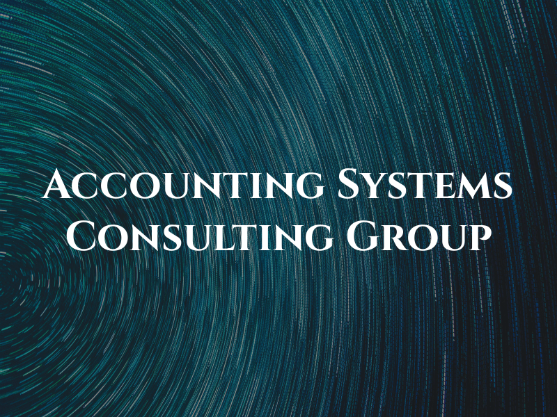 Accounting Systems Consulting Group